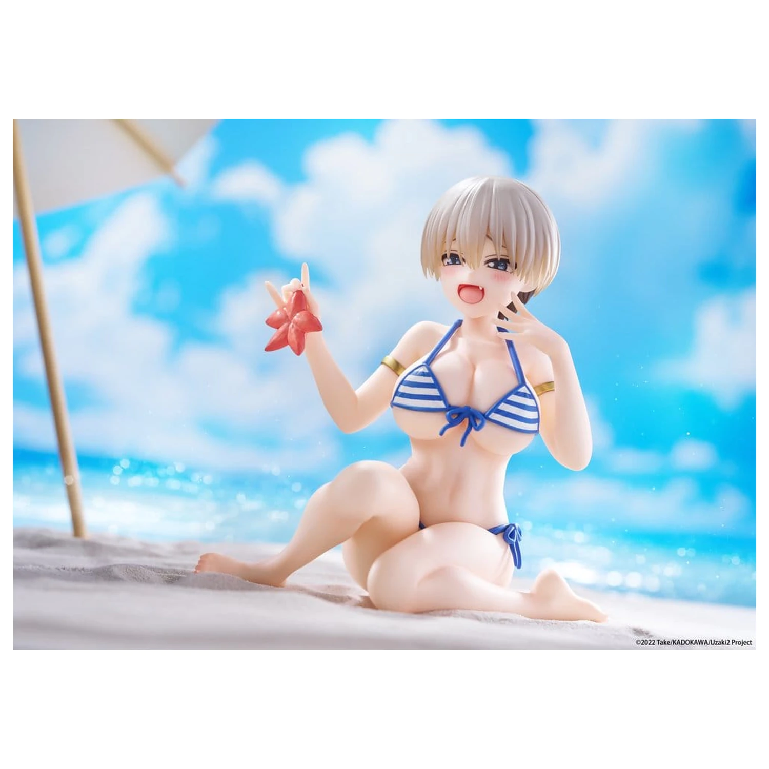 Uzaki-chan Wants to Hang Out! Desktop Cute Hana Uzaki (Swim wear Ver.) PVC figura 13 cm termékfotó