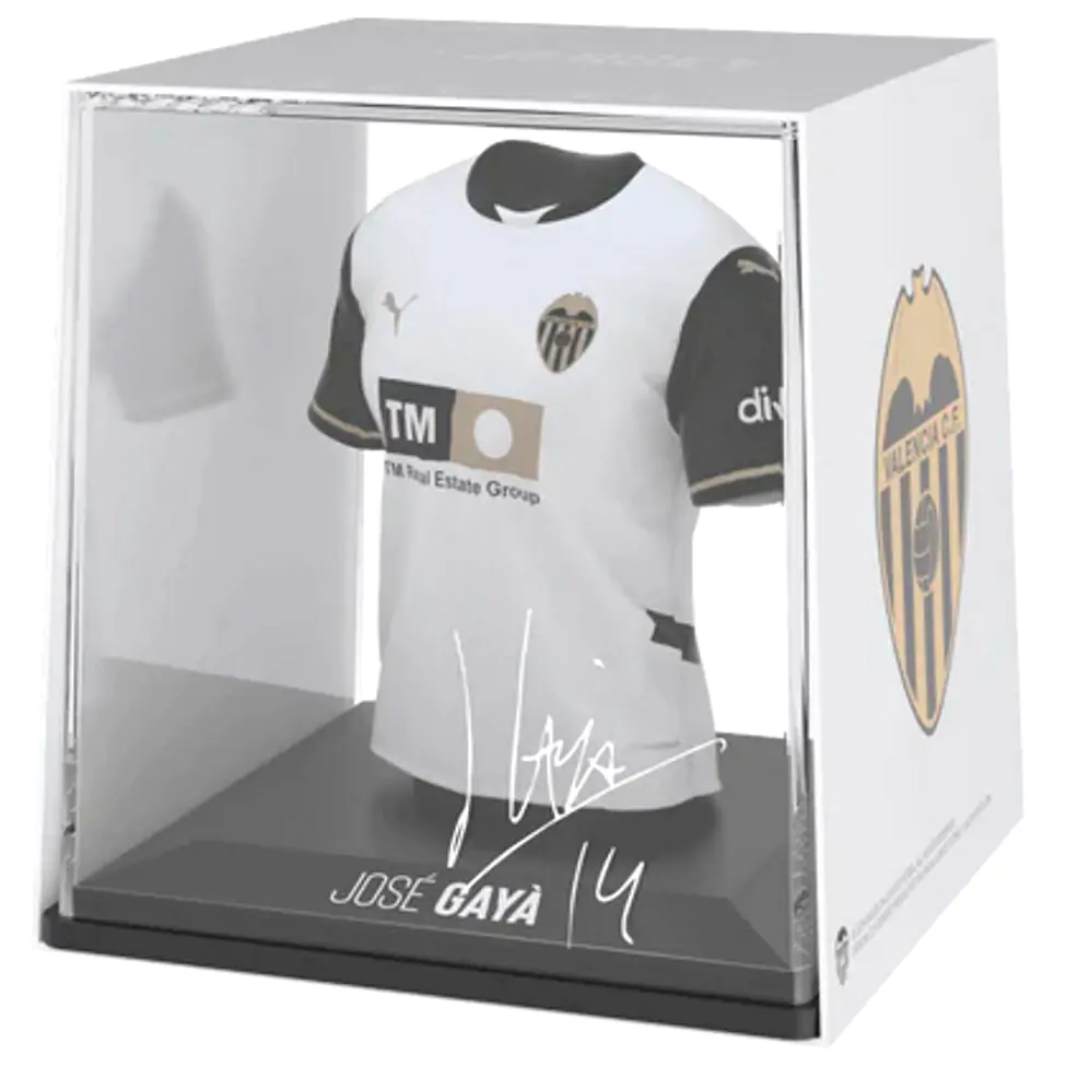 Valencia CF Jose Gaya mini póló figura termékfotó