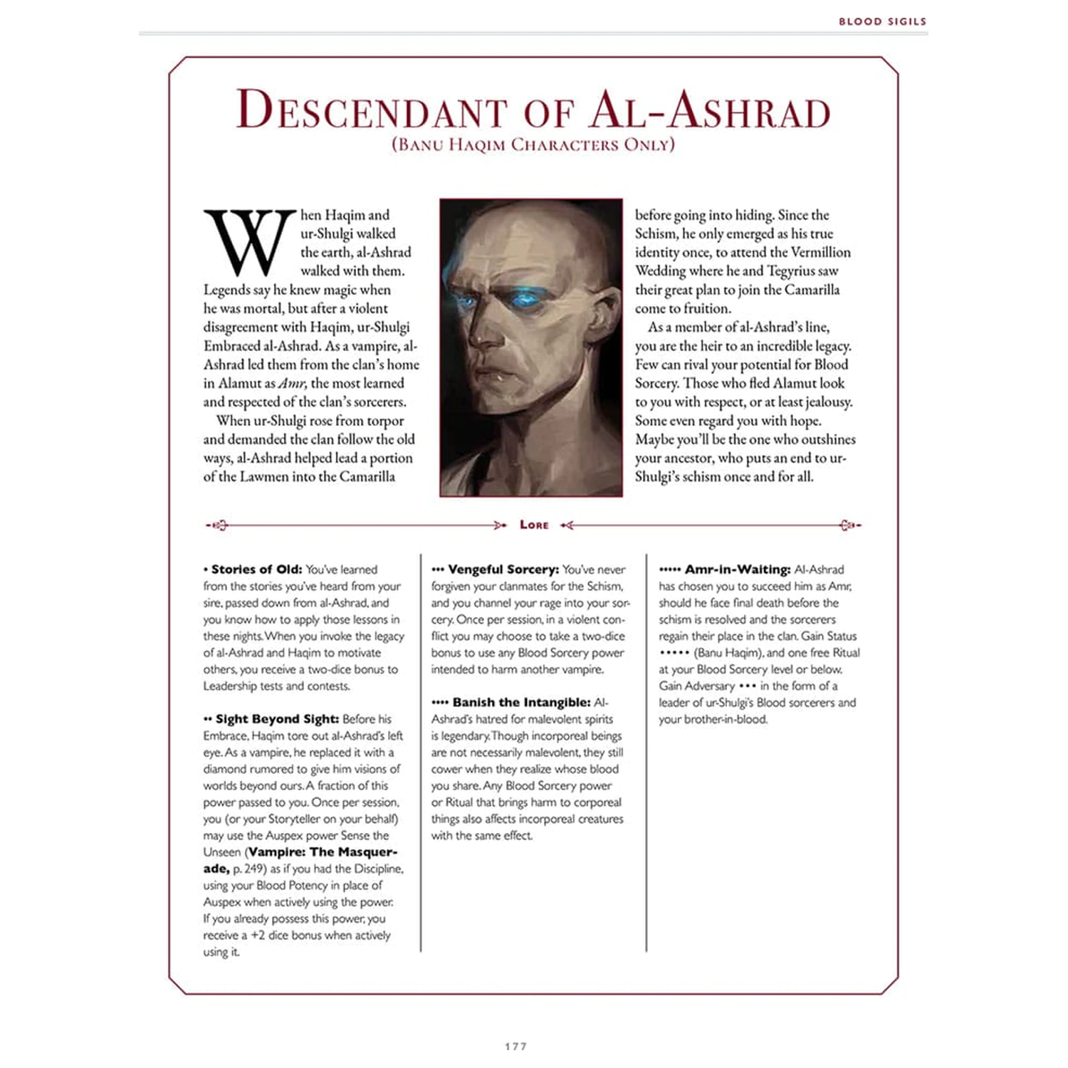 Vampire: The Masquerade 5th Edition RPG book Blood Sigils Sourcebook angol nyelvű termékfotó