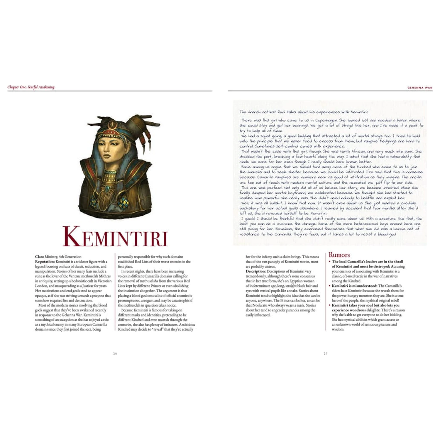 Vampire: The Masquerade 5th Edition RPG book Gehenna War Sourcebook angol nyelvű termékfotó