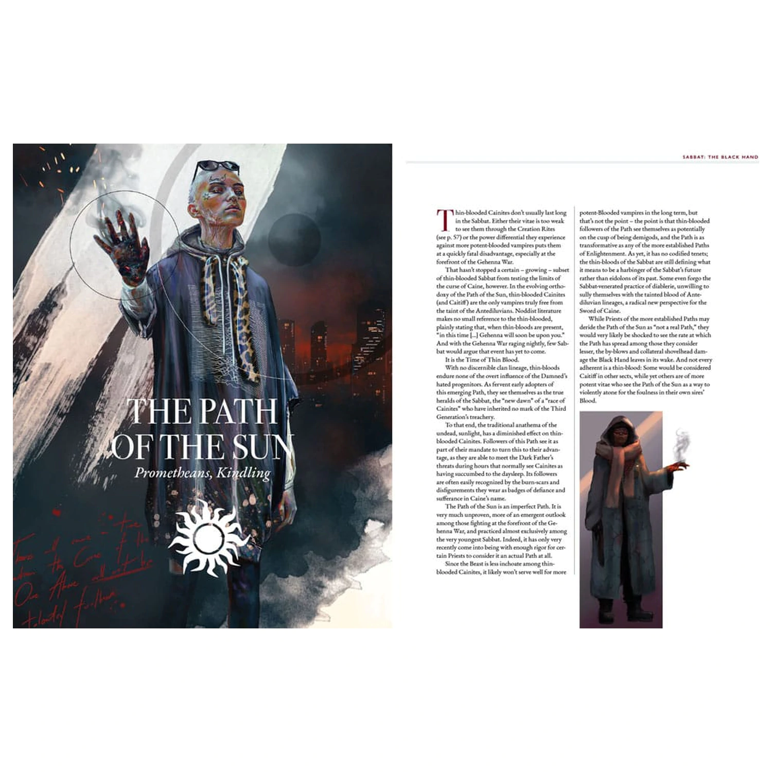 Vampire: The Masquerade 5th Edition RPG book Sabbat: The Black Hand Sourcebook angol nyelvű termékfotó