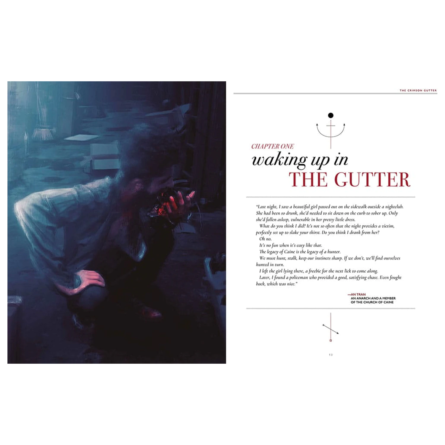 Vampire: The Masquerade 5th Edition RPG book The Crimson Gutter Chronicle Book angol nyelvű termékfotó