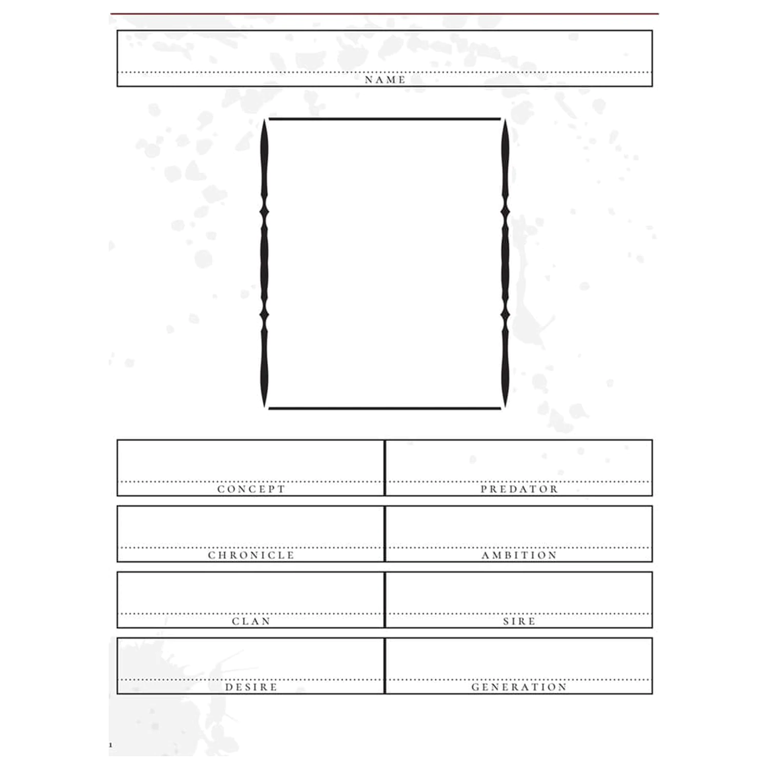 Vampire: The Masquerade 5th Edition RPG Journal Expanded Character Sheet Journal angol nyelvű termékfotó