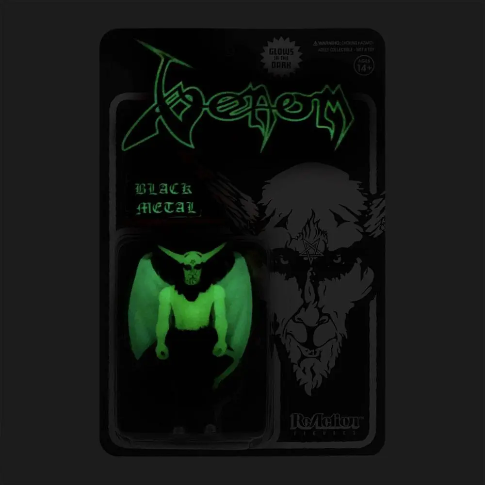 Venom ReAction Black Metal akciófigura (Glow In The Dark) 10 cm termékfotó
