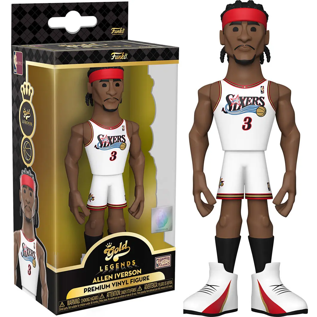 Vinyl Gold figura NBA 76ers Allen Iverson termékfotó