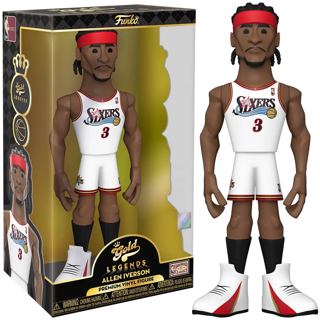 Vinyl Gold figura NBA 76ers Allen Iverson 30cm termékfotó
