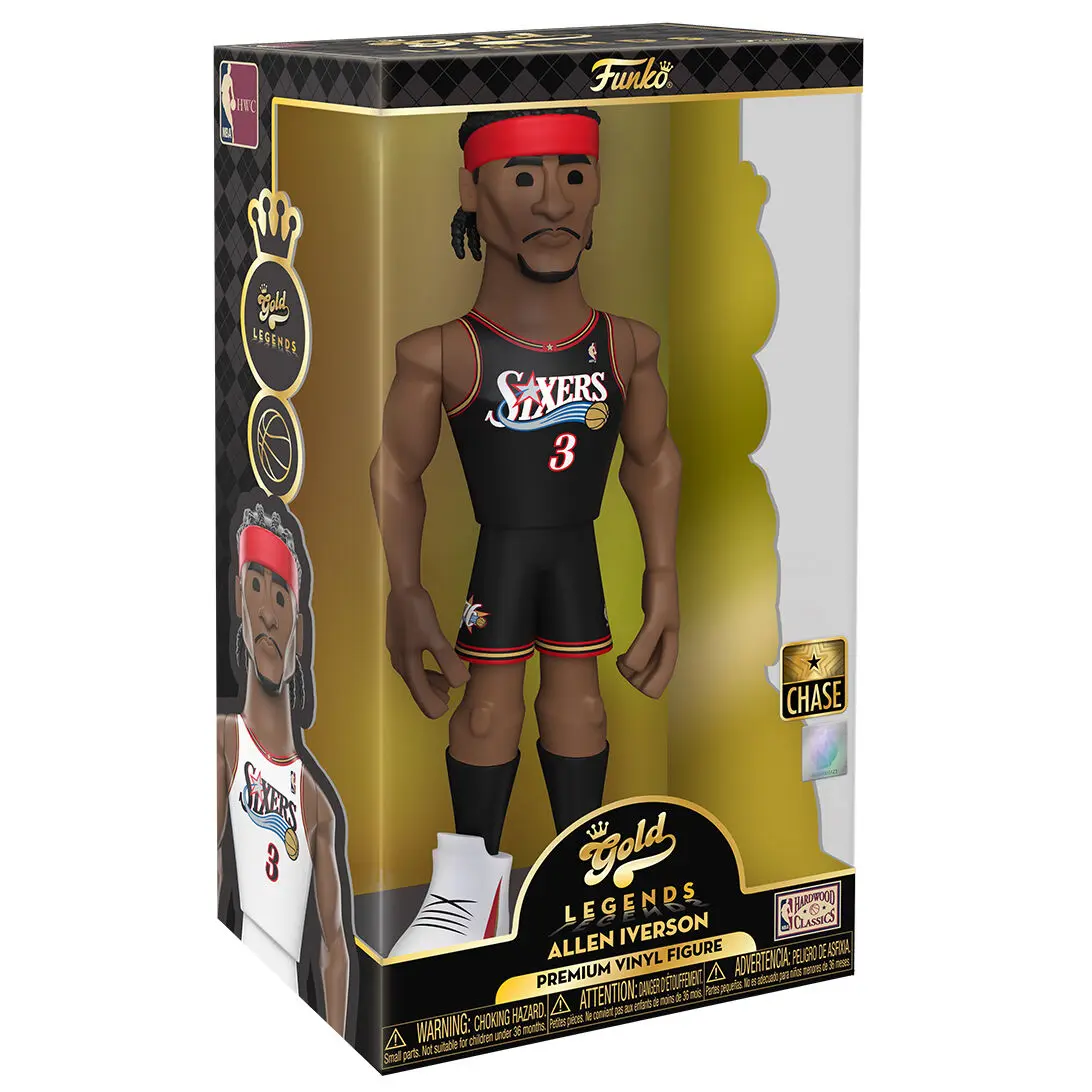 Vinyl Gold figura NBA 76ers Allen Iverson 30cm Chase termékfotó