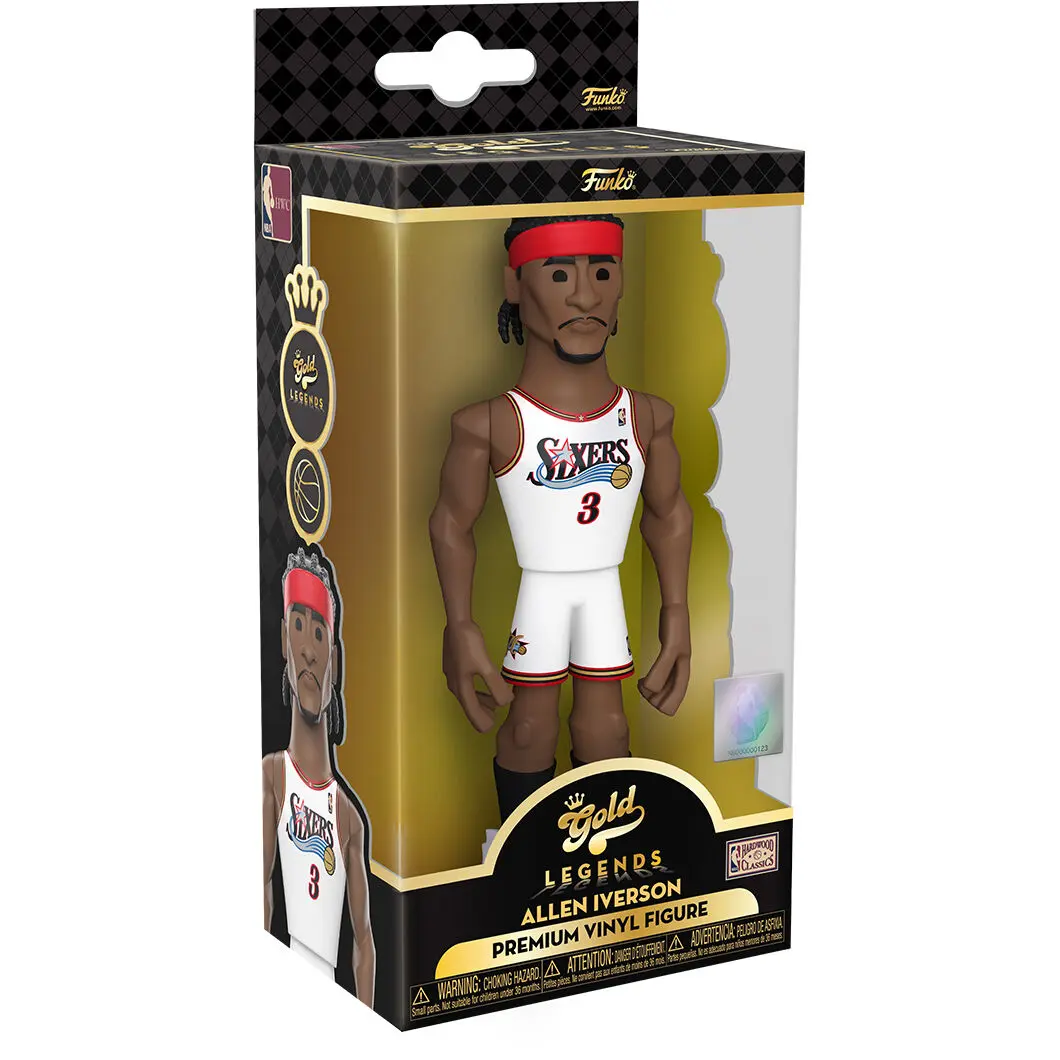 Vinyl Gold figura NBA 76ers Allen Iverson termékfotó