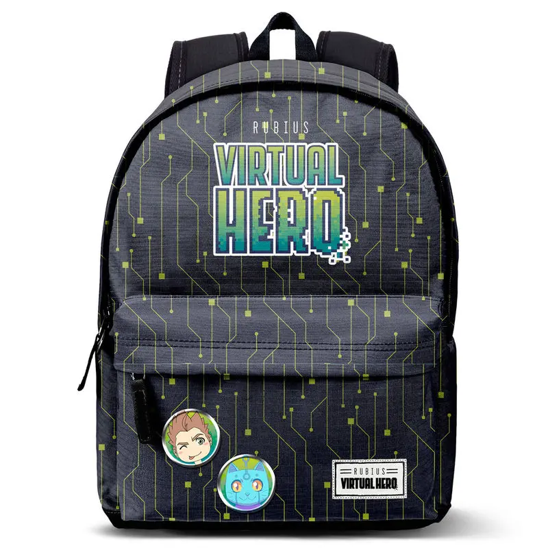 Virtual Hero fekete táska hátizsák 42cm termékfotó