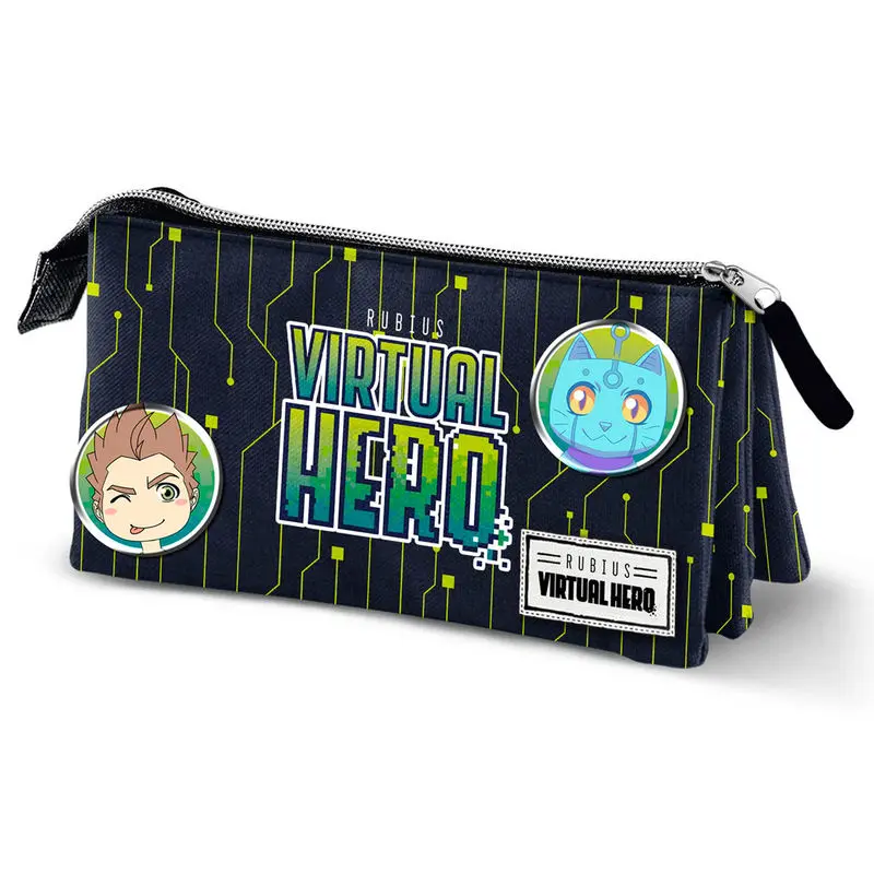 Virtual Hero fekete tripla tolltartó termékfotó