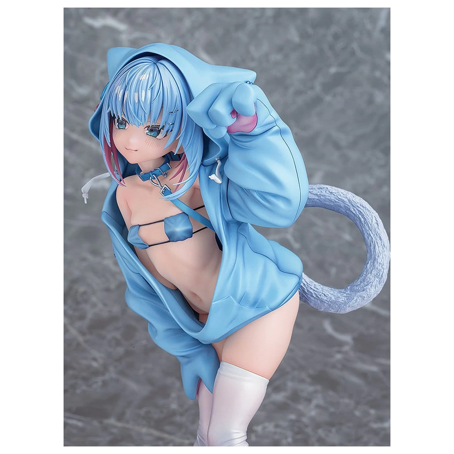 Virtual illustrator Kanzarin 1/6 kanzarin-chan: Cat-Eared Hoodie Ver. PVC figura 26 cm termékfotó