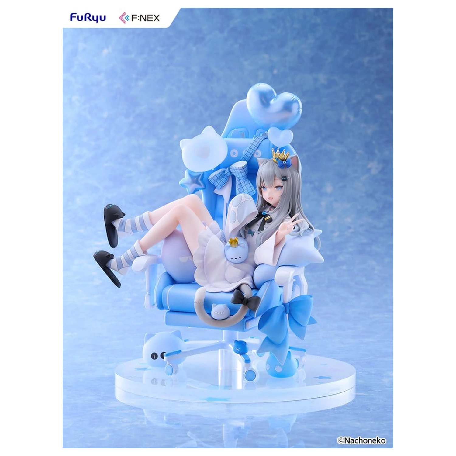 Virtual YouTuber F:NEX PVC figura 1/7 Nachoneko Birthday Ver. 24 cm termékfotó