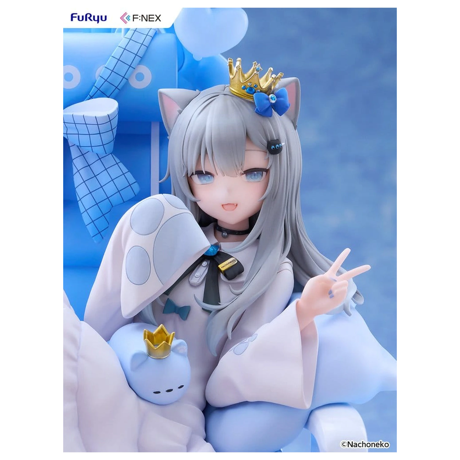 Virtual YouTuber F:NEX PVC figura 1/7 Nachoneko Birthday Ver. 24 cm termékfotó