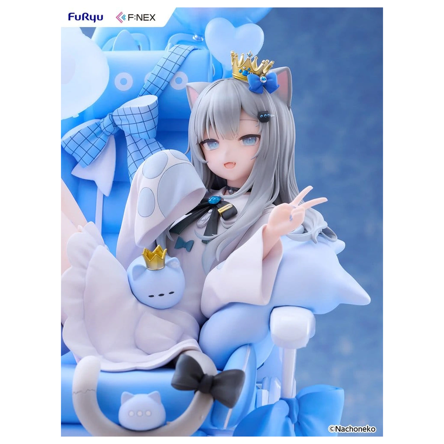Virtual YouTuber F:NEX PVC figura 1/7 Nachoneko Birthday Ver. 24 cm termékfotó