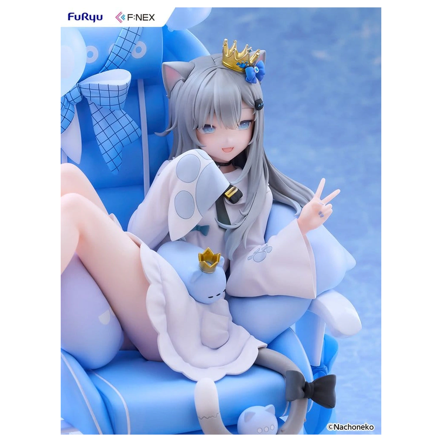 Virtual YouTuber F:NEX PVC figura 1/7 Nachoneko Birthday Ver. 24 cm termékfotó