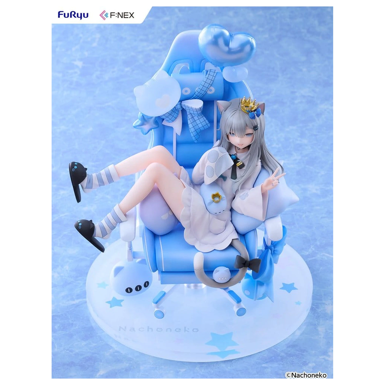 Virtual YouTuber F:NEX PVC figura 1/7 Nachoneko Birthday Ver. 24 cm termékfotó