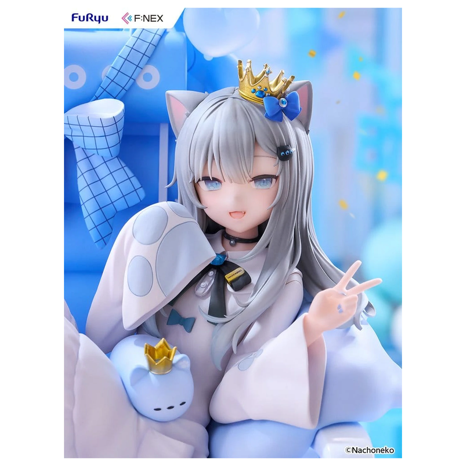 Virtual YouTuber F:NEX PVC figura 1/7 Nachoneko Birthday Ver. 24 cm termékfotó