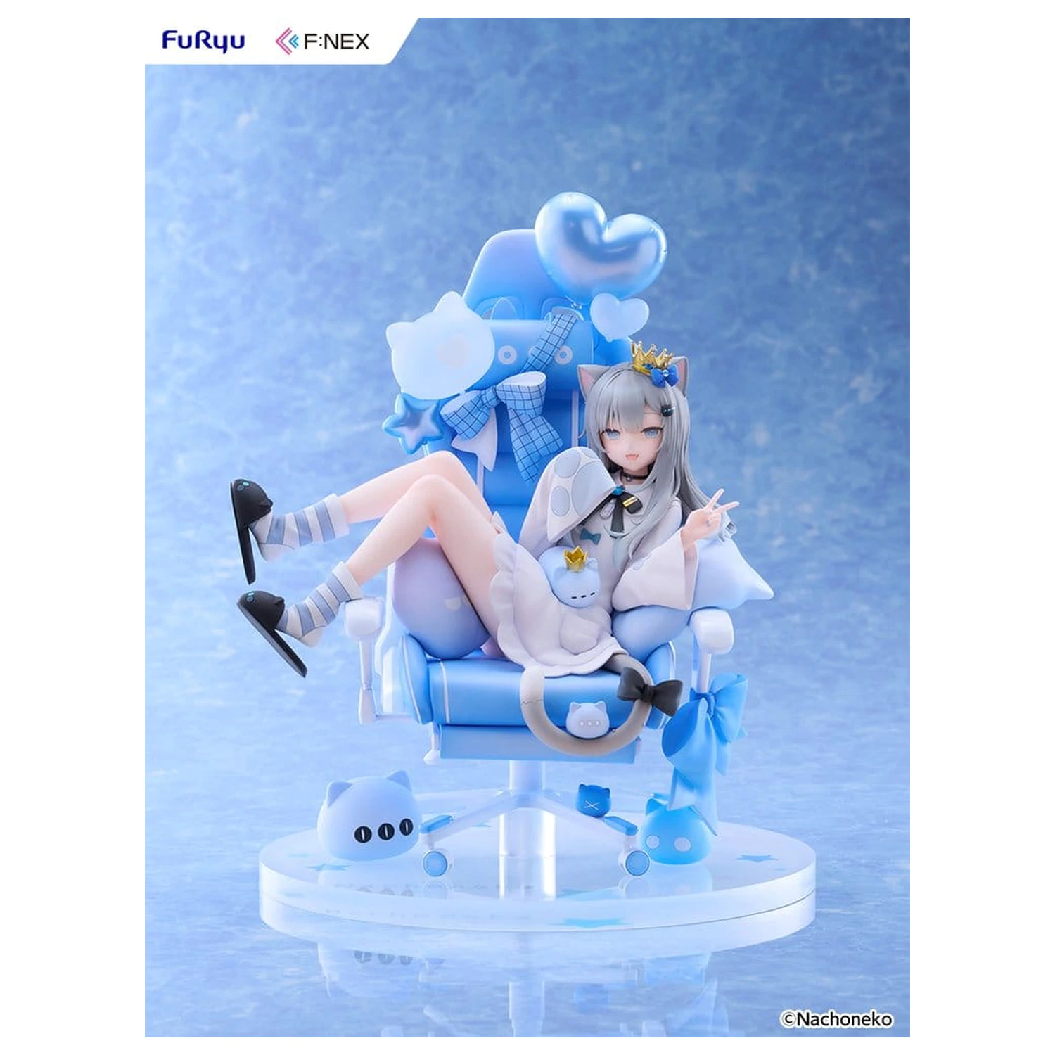 Virtual YouTuber F:NEX PVC figura 1/7 Nachoneko Birthday Ver. 24 cm termékfotó