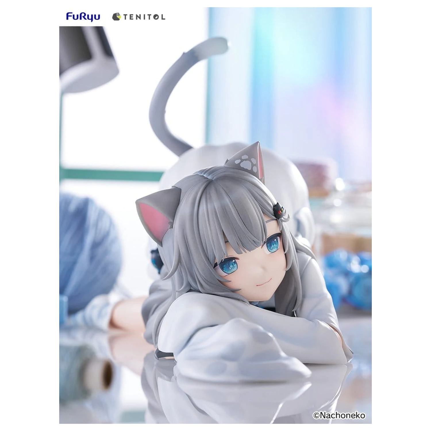 Virtual Youtuber Tenitol Big Noodle Stopper Nachoneko PVC figura 18 cm termékfotó