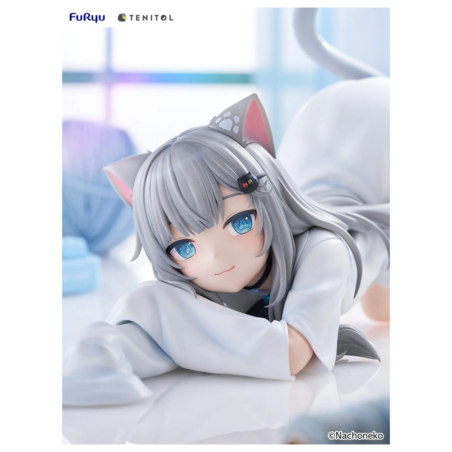 Virtual Youtuber Tenitol Big Noodle Stopper Nachoneko PVC figura 18 cm termékfotó
