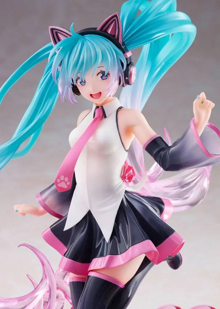Vocaloid AMP Hatsune Miku Birthday 2021 Happy Cat ver. PVC szobor figura 23 cm termékfotó