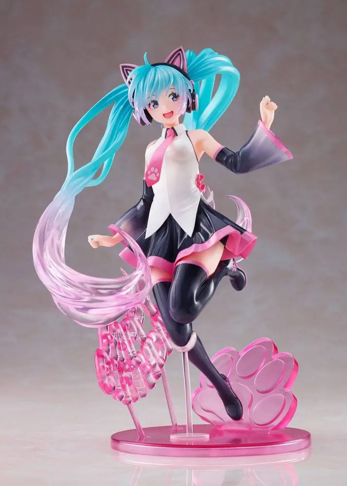 Vocaloid AMP Hatsune Miku Birthday 2021 Happy Cat ver. PVC szobor figura 23 cm termékfotó