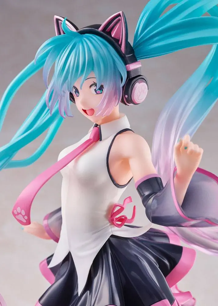 Vocaloid AMP Hatsune Miku Birthday 2021 Happy Cat ver. PVC szobor figura 23 cm termékfotó