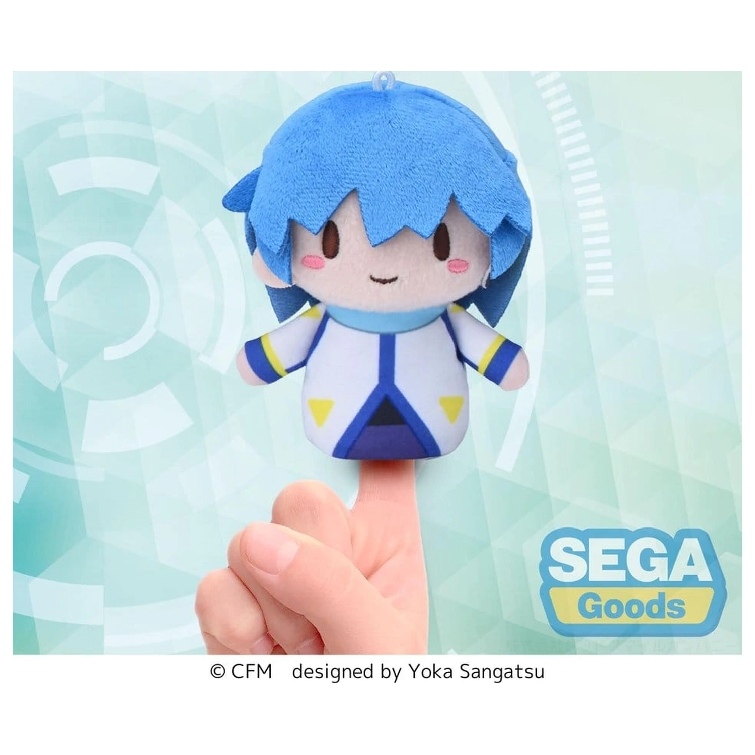 Vocaloid Fuwa Petit plüss Kaito Finger Mascot 10 cm termékfotó