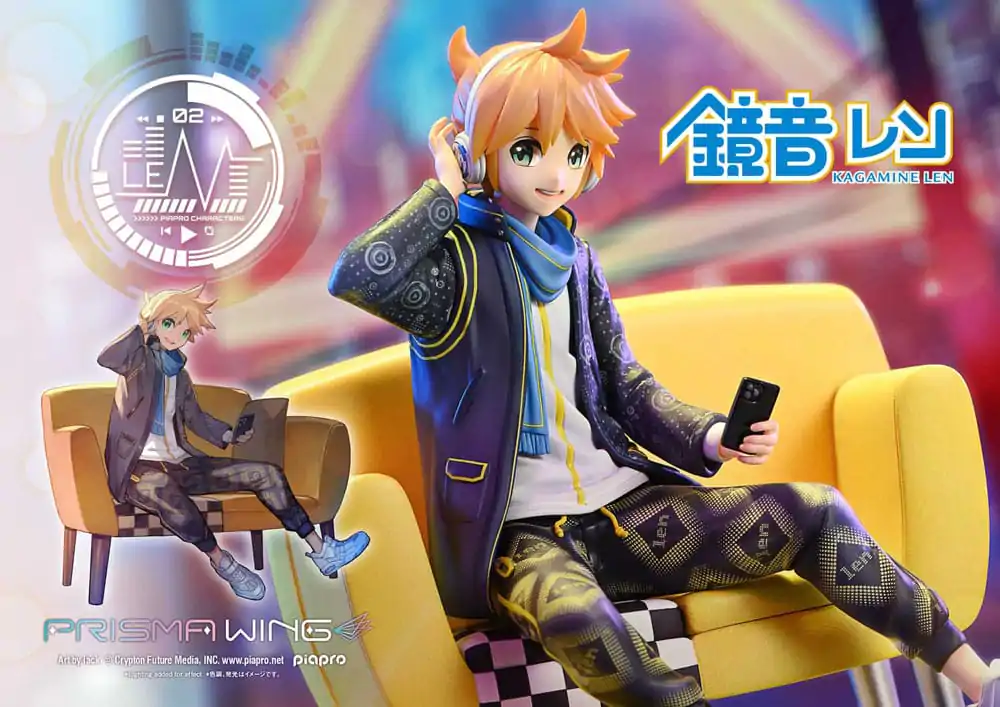Vocaloid Piapro Characters Prisma Wing 1/7 Kagamine Len (Art by lack) PVC szobor figura 18 cm termékfotó