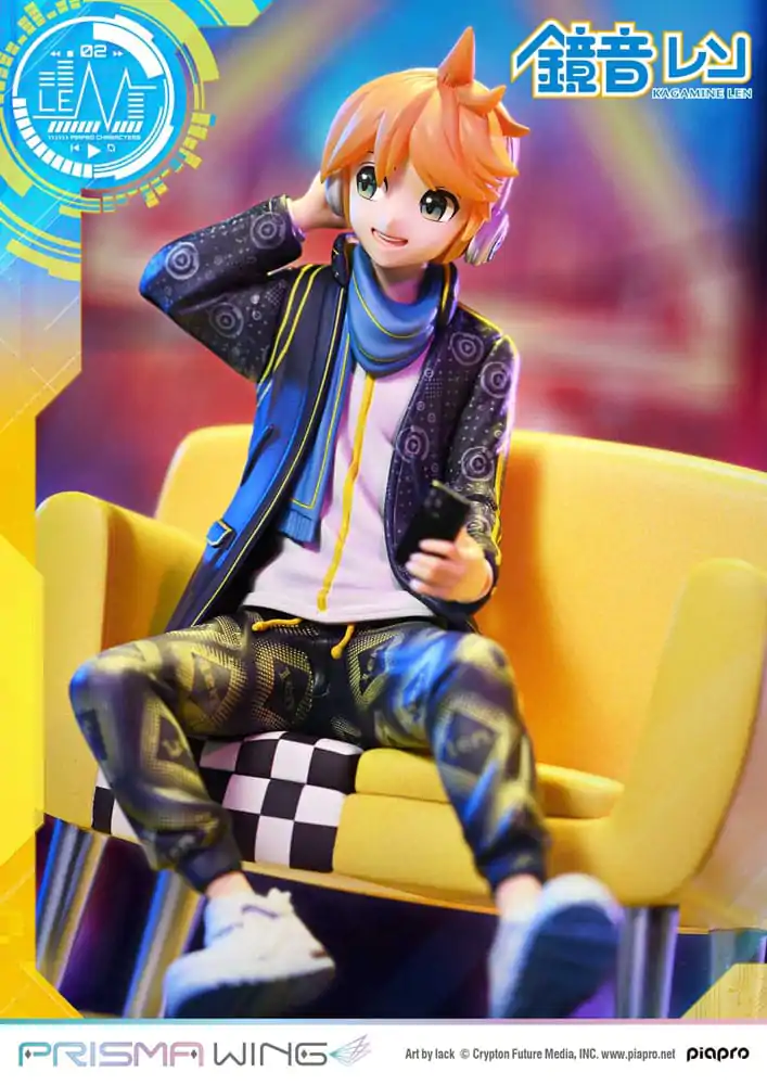 Vocaloid Piapro Characters Prisma Wing 1/7 Kagamine Len (Art by lack) PVC szobor figura 18 cm termékfotó