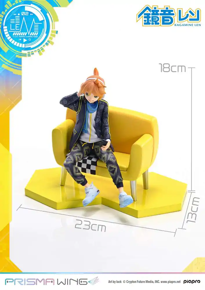 Vocaloid Piapro Characters Prisma Wing 1/7 Kagamine Len (Art by lack) PVC szobor figura 18 cm termékfotó