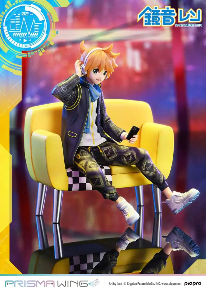 Vocaloid Piapro Characters Prisma Wing 1/7 Kagamine Len (Art by lack) PVC szobor figura 18 cm termékfotó