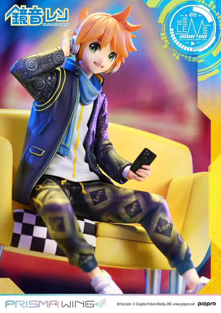 Vocaloid Piapro Characters Prisma Wing 1/7 Kagamine Len (Art by lack) PVC szobor figura 18 cm termékfotó