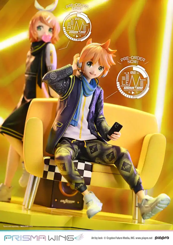 Vocaloid Piapro Characters Prisma Wing 1/7 Kagamine Len (Art by lack) PVC szobor figura 18 cm termékfotó