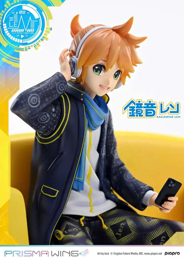 Vocaloid Piapro Characters Prisma Wing 1/7 Kagamine Len (Art by lack) PVC szobor figura 18 cm termékfotó