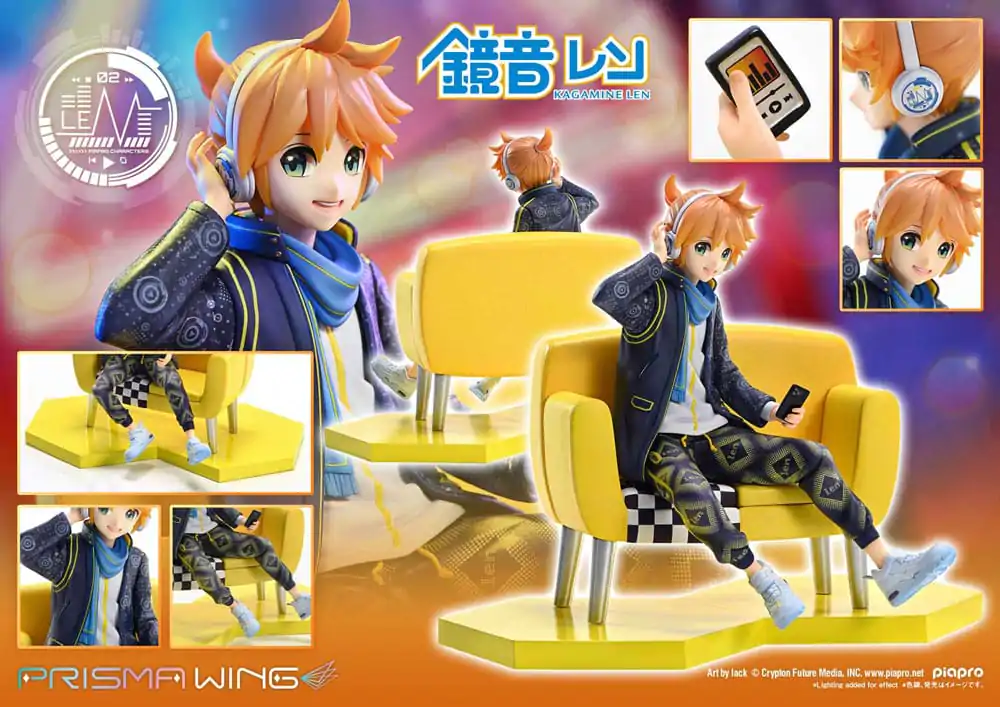 Vocaloid Piapro Characters Prisma Wing 1/7 Kagamine Len (Art by lack) PVC szobor figura 18 cm termékfotó