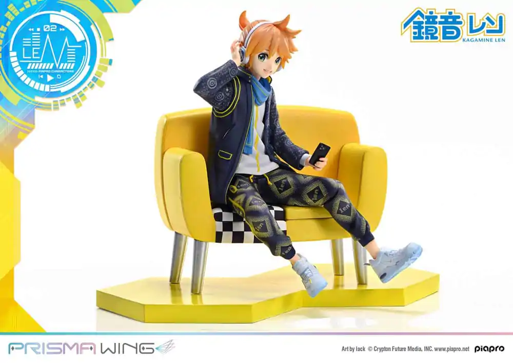 Vocaloid Piapro Characters Prisma Wing 1/7 Kagamine Len (Art by lack) PVC szobor figura 18 cm termékfotó