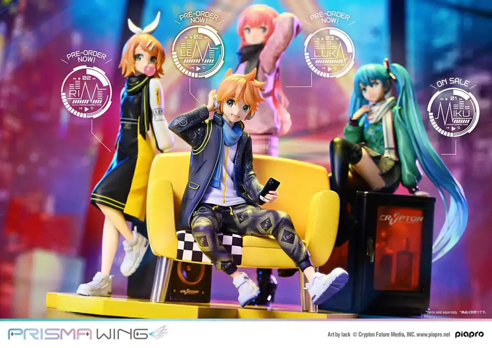 Vocaloid Piapro Characters Prisma Wing 1/7 Kagamine Len (Art by lack) PVC szobor figura 18 cm termékfotó