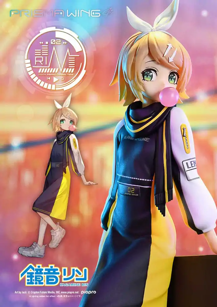 Vocaloid Piapro Characters Prisma Wing 1/7 Kagamine Rin (Art by lack) PVC szobor figura 21 cm termékfotó