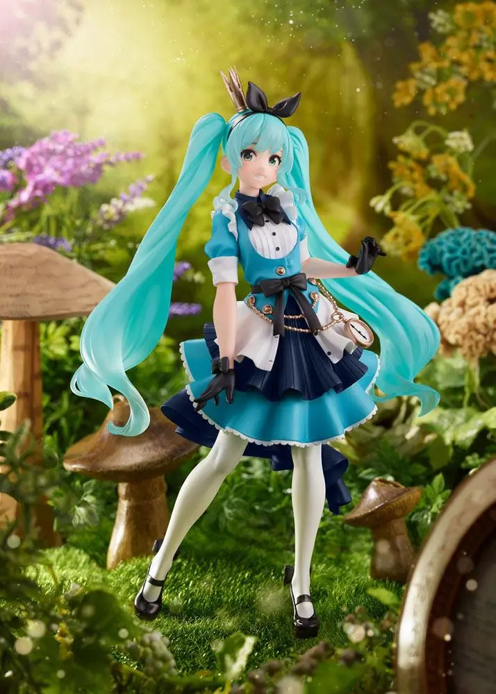 Vocaloid PVC PRincess AMP Hatsune Miku Alice Ver. szobor figura 18 cm termékfotó