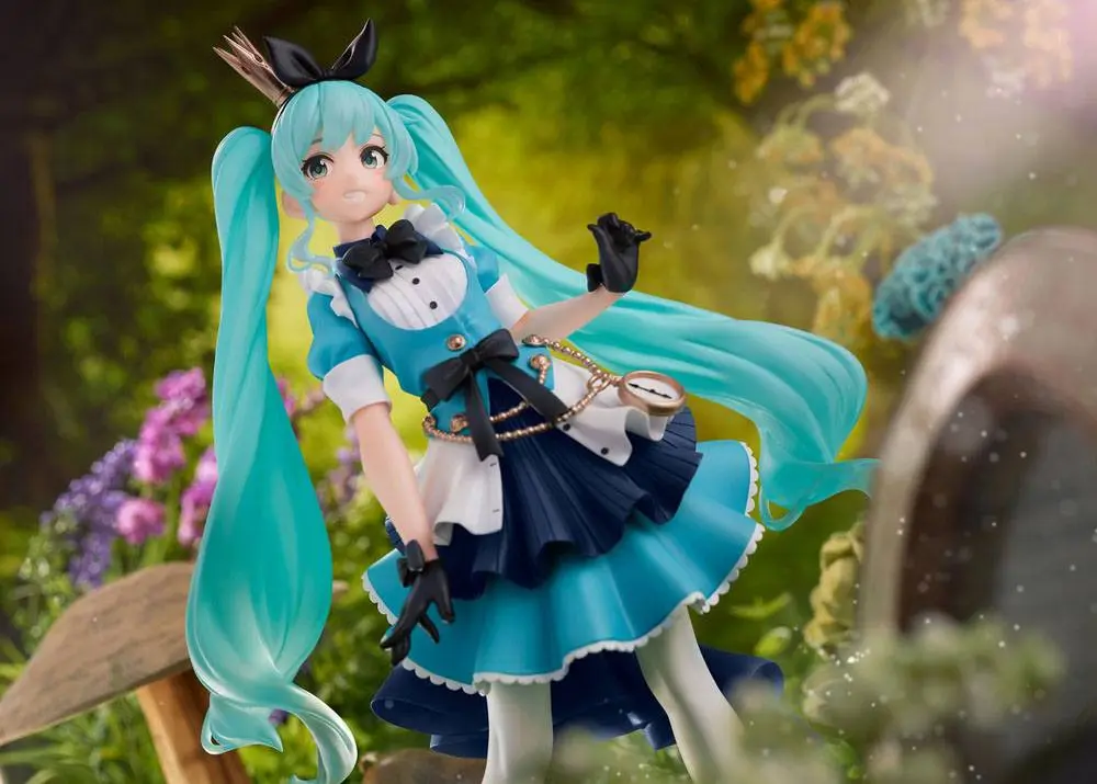 Vocaloid PVC PRincess AMP Hatsune Miku Alice Ver. szobor figura 18 cm termékfotó