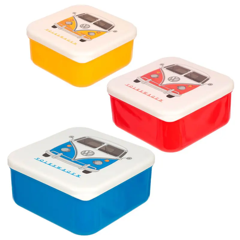 Volkswagen Campervan VW T1 3db-os uzsonnásdoboz csomag termékfotó