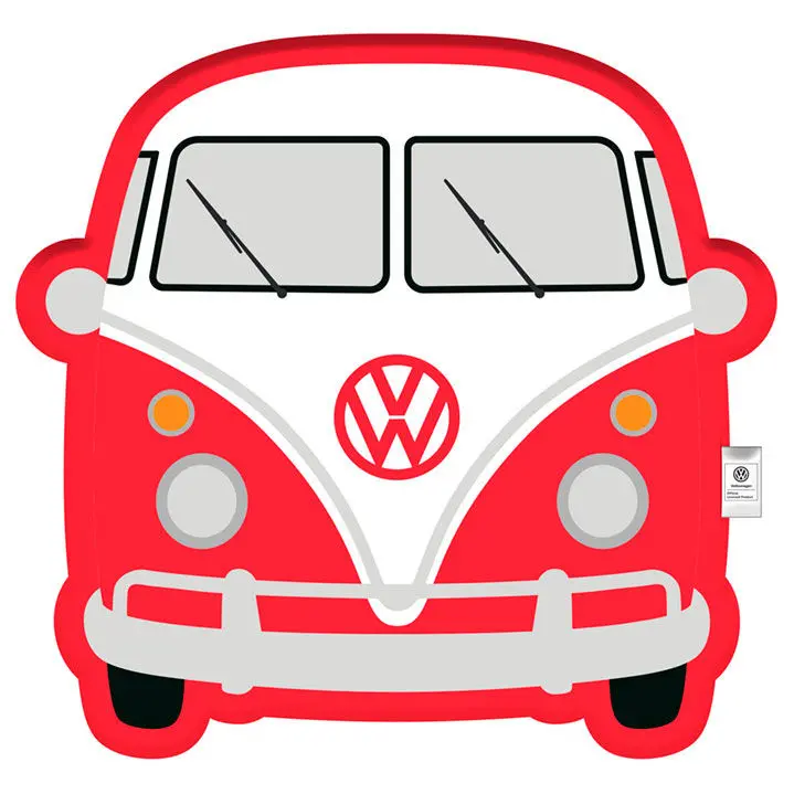 Volkswagen Campervan VW T1 piros formapárna termékfotó