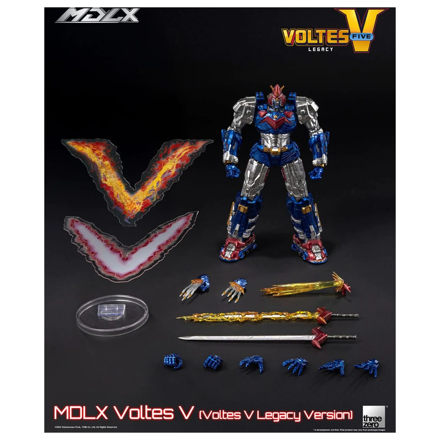 Voltes V MDLX Voltes V (Voltes V Legacy Version) akciófigura 15 cm termékfotó