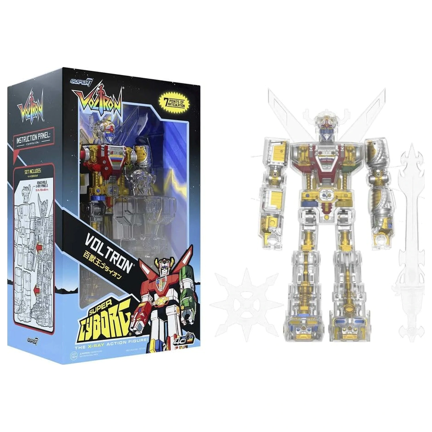Voltron Super Cyborg akciófigura Voltron (Clear) 35 cm termékfotó