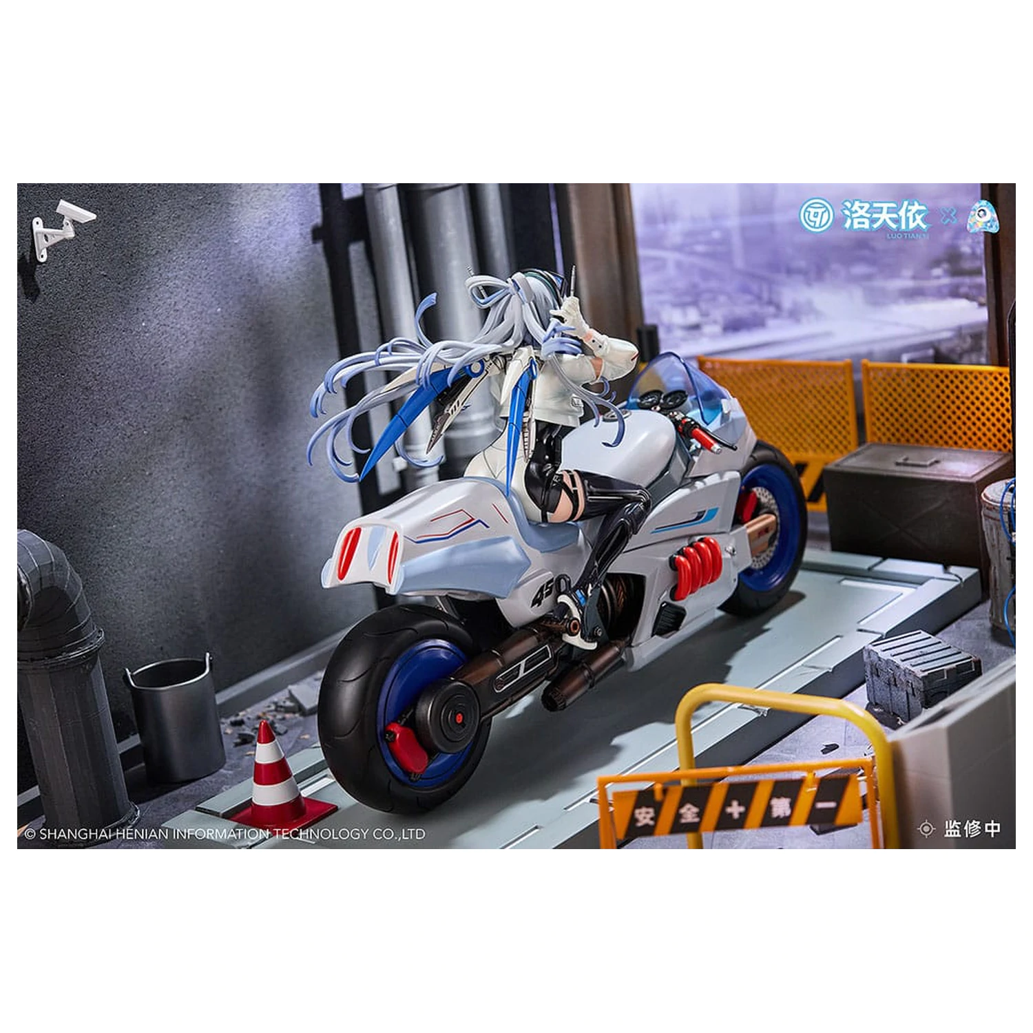 Vsinger 1/7 Vsinger Luo Tianyi Retro-Future Storm Driver Ver. PVC szobor figura 23 cm termékfotó