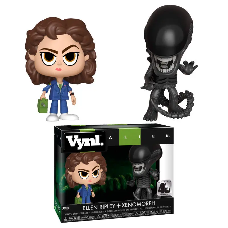 Vynl figurák Alien 40th Xenomorph &amp; Ripley with Tracker termékfotó