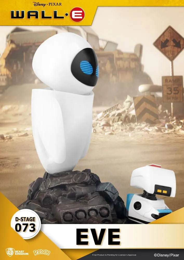 Wall-E D-Stage Eve PVC Diorama szobor figura 14 cm termékfotó