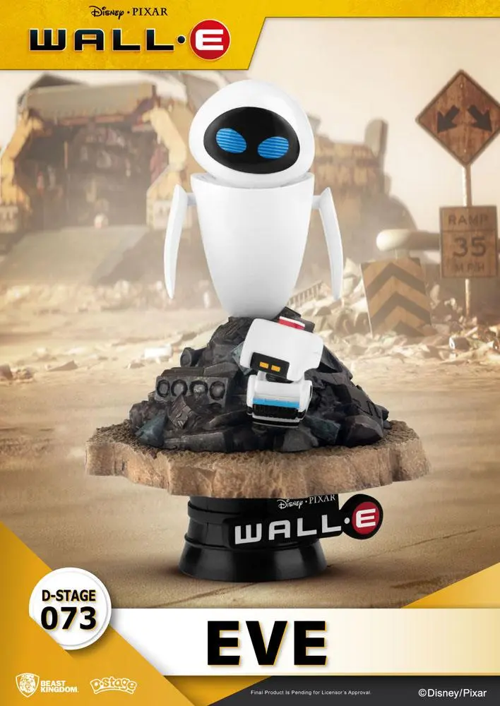 Wall-E D-Stage Eve PVC Diorama szobor figura 14 cm termékfotó