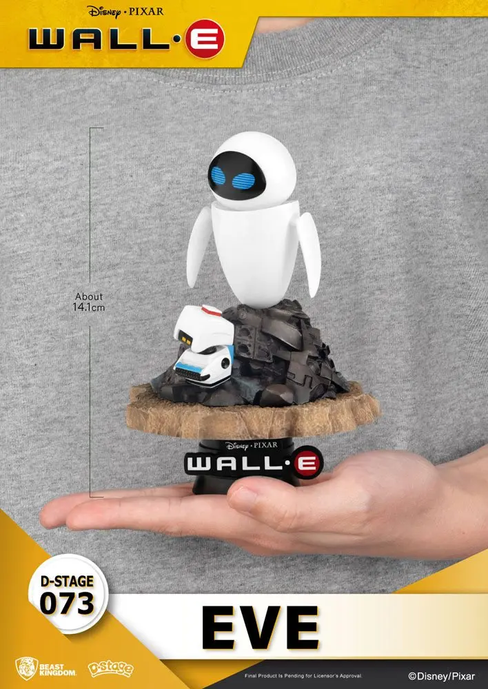 Wall-E D-Stage Eve PVC Diorama szobor figura 14 cm termékfotó